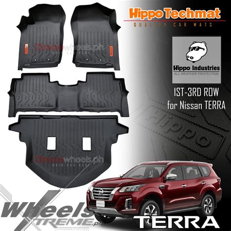 Nissan Terra 2021-2022 1st-3rd row Hippo Techmat version 2 Deep Dish ...