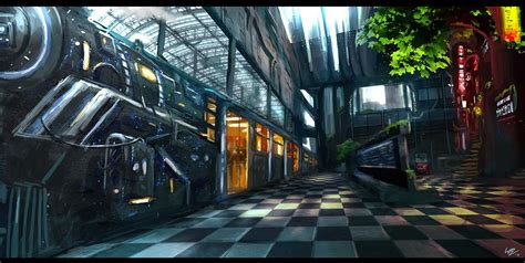 Aenigma - Jonada Train Station - Concept Art | Concept art, Sci fi ...