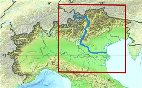 Adige River in North-Eastern Italy. | Download Scientific Diagram