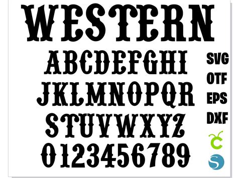 Rustic Western Font for Cricut