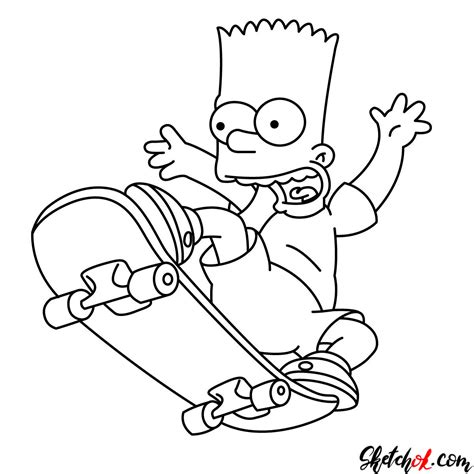 Bart Simpson Drawing Pics - Drawing Skill