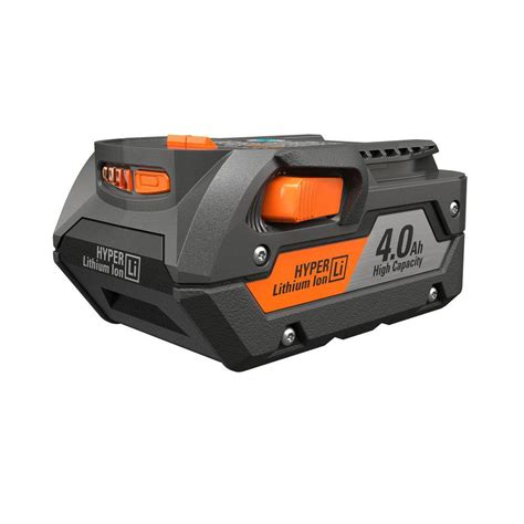 RIDGID 18-Volt HYPER Lithium-Ion Battery Pack 4.0Ah-AC840087 - The Home ...