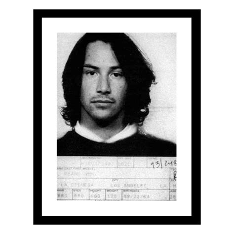 Venice Beach Collections Keanu Reeves 1993 Mugshot - 14X18 Framed Print ...