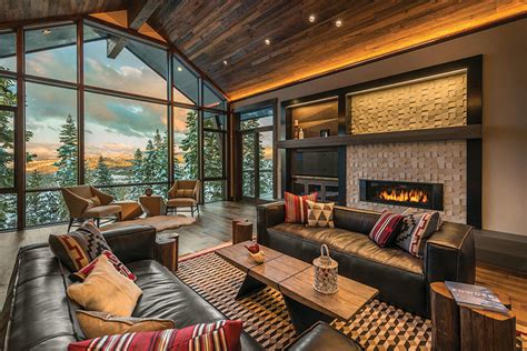 Rustic Contemporary Ski Lodge - Rustic - Living Room - Other - by Aspen ...