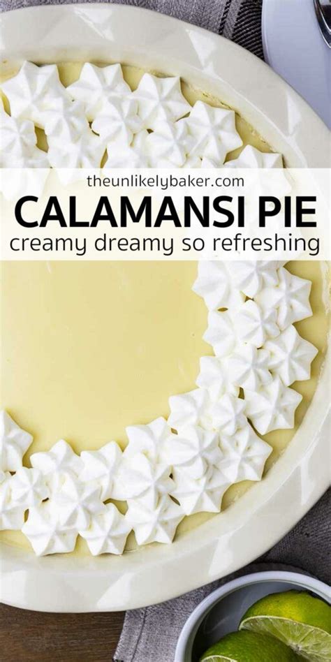 Calamansi Pie Recipe - The Unlikely Baker®