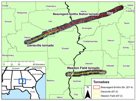 Damage Analysis of Three Long-Track Tornadoes Using High-Resolution ...