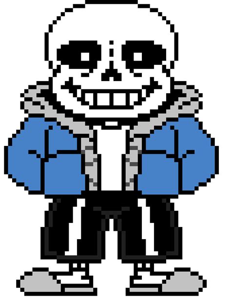 Undertale Sans Battle Sprite. | Pixel Art Maker