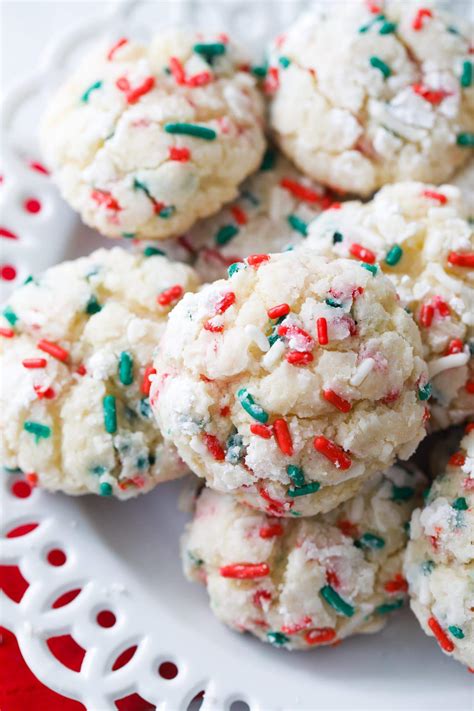 Christmas Gooey Butter Cookies Recipe - Gooey Butter Cookies Holiday