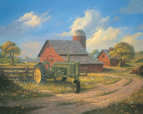 Michael Humphries| Landscape Painter| | Tractor art, Farm art, John ...