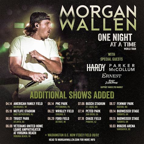 MORGAN WALLEN SUPERSIZES 2023’S ONE NIGHT AT A TIME TOUR WITH 14 ...