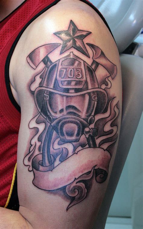 List Of Firefighter Tattoo References - Roses Tattoo For Men