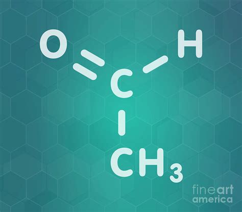 Acetaldehyde Molecule Photograph by Molekuul/science Photo Library ...