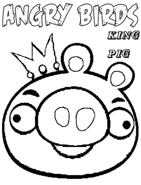 King Of Angry Bird Pigs Coloring Pages | Angry birds pigs, Owl coloring ...