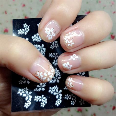 30 Sheet Floral Design 3D Nail Art Stickers Water Transfers Nail Decals ...