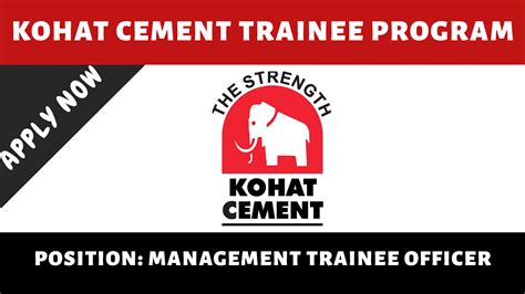 Kohat Cement Management Trainee Program 2019-20 - Engineering Career ...