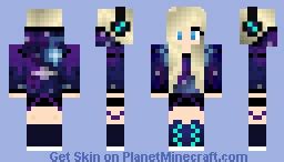 Galaxy Girl Minecraft Skin