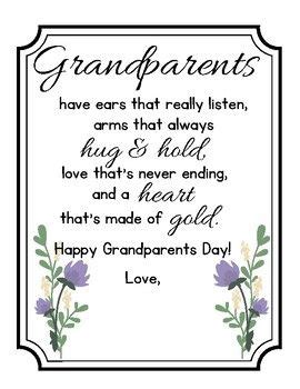 Grandparents Day Poem | Grandparents day poem, Happy grandparents day ...