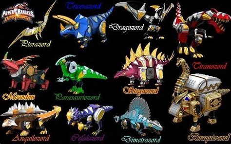 Power ranger Dino Thunder Zords by BLACKrangers123 on DeviantArt