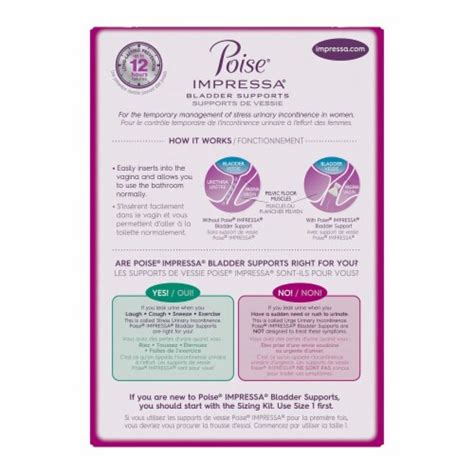 Poise impressa Size 2 Women Bladder Supports 10 Count, 10 ct - Kroger