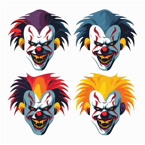 Premium Vector | Creepy art capturing the halloween clown ai generation