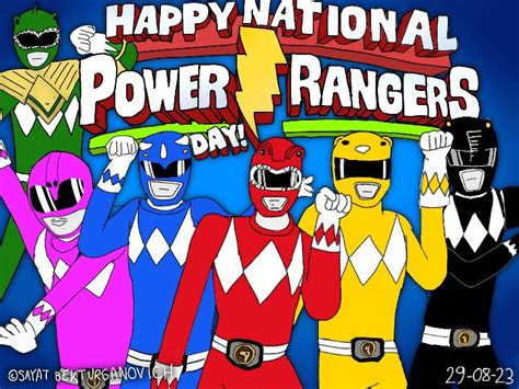 Happy National Power Rangers Day! by Sayat-Bekturganovich on DeviantArt