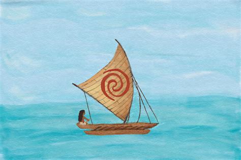 Moana sketches, Boat drawing, Boat painting