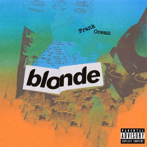 Fictional Frank Ocean "blonde" album cover on Behance