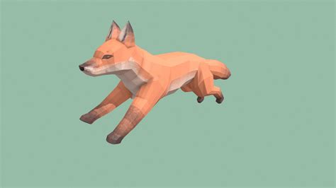 Low poly fox running animation - Download Free 3D model by dragonsnap ...