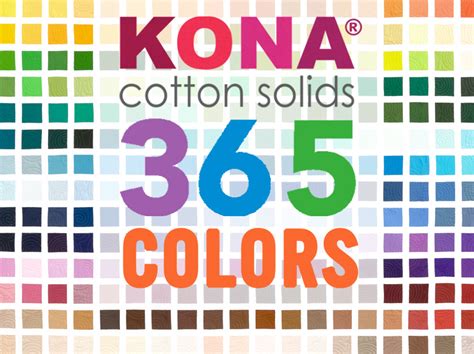 Kona Fabric Color Chart | ubicaciondepersonas.cdmx.gob.mx