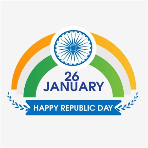 26 Republic Day PNG Image, Happy Republic Day 26 January, Bharat Flag ...