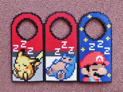 Long Black Fingers : Snorlax Perler Door Hanger