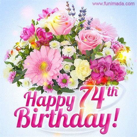 Happy 74th birthday wishes for Family and Friend with Image - WishesHippo