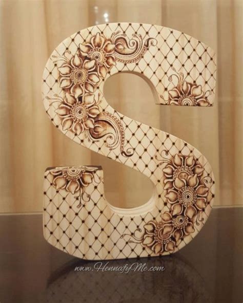 Wood burned letter using Pyrography | Wood burning art, Wooden letters ...