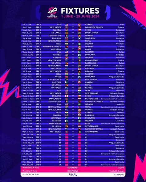 Final World Cup 2024 Schedule - Berna Cecilia