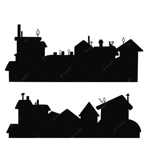 Premium Vector | Background town vector illustration set