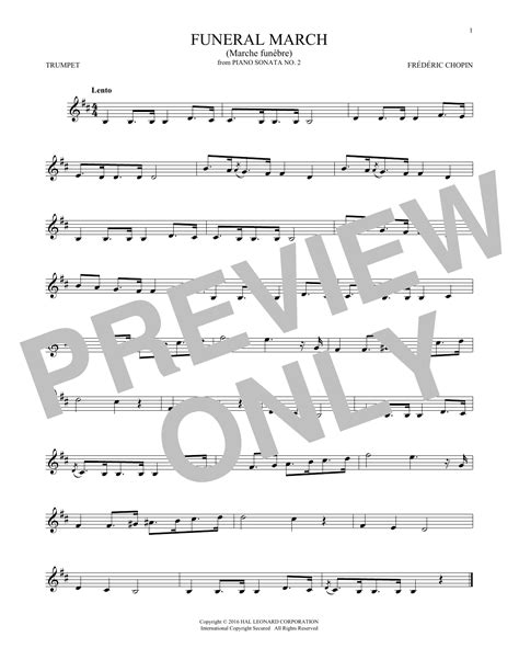 Frederic Chopin 'Funeral March' Sheet Music and Printable PDF Music ...