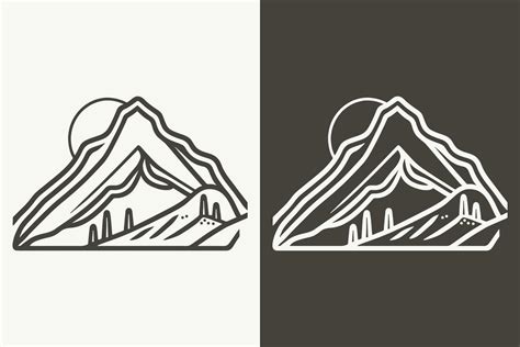 Mountain vector, Mountain silhouette, assorted mountain tree vector ...