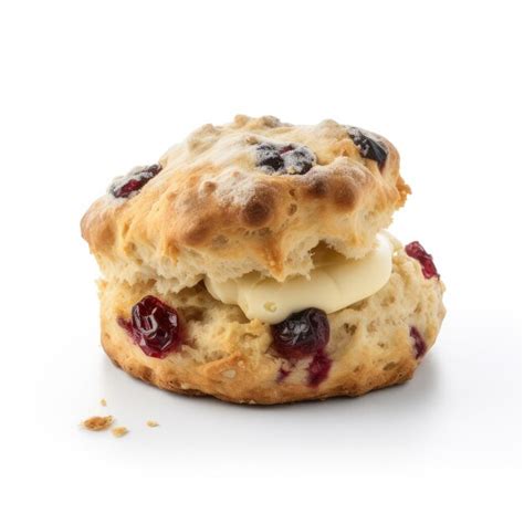 Premium AI Image | Scone Isolated on White Generative AI