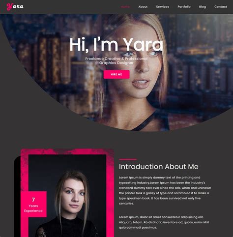 Web Developer Portfolio Template