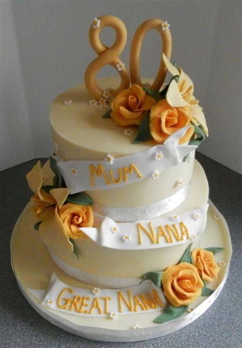 80Th Birthday Cake Ideas