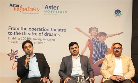 Aster Hospitals to provide free surgery for 100 underprivileged children