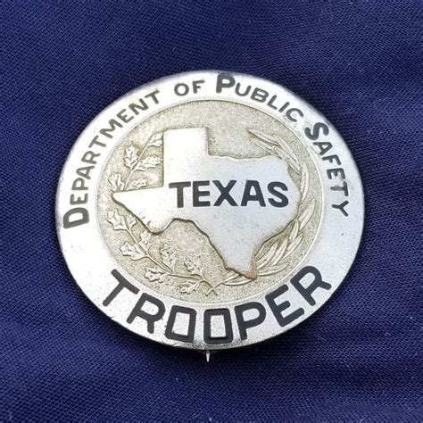 Texas State Police Badge Highway Patrol DPS Department of Public Safety ...