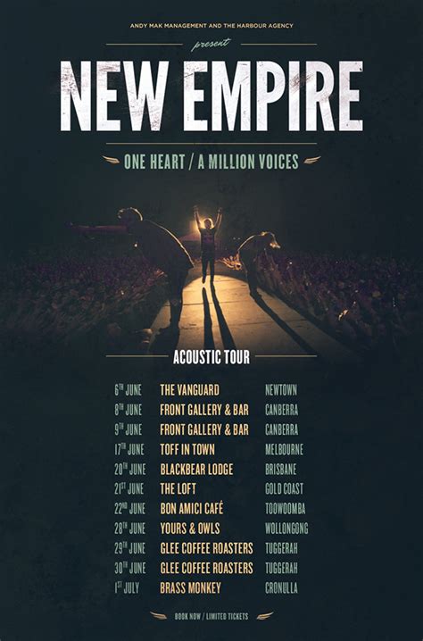 New Empire - Band tour poster on Behance