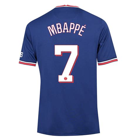 Mbappé 7 Paris Saint-Germain (PSG) 21/22 Home Jersey - SideJersey