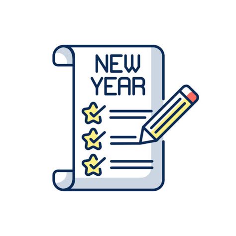 New Years Resolution Clip Art Illustrations, Royalty-Free Vector ...