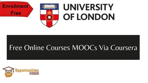 University of London Free Online Courses - Opportunities Finder