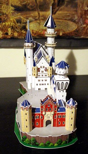 Neuschwanstein Castle 3D puzzle, front, med | Castle, Neuschwanstein ...