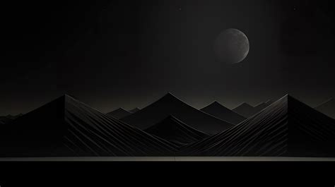 Black Aesthetic Mountains 4k Wallpaper,HD Artist Wallpapers,4k ...