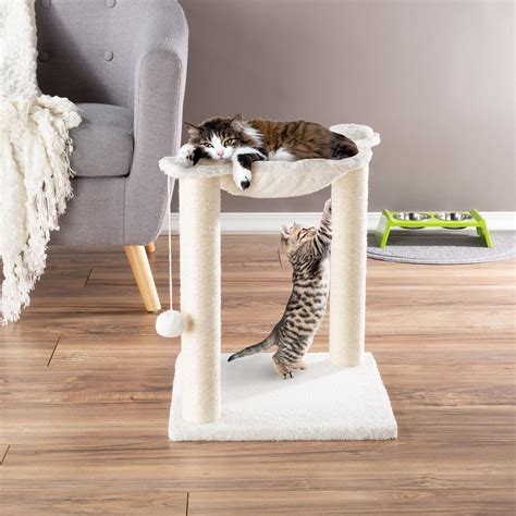 PETMAKER Hammock and Scratcher Cat Tree, 15.75" L X 15.75" W X 19" H ...