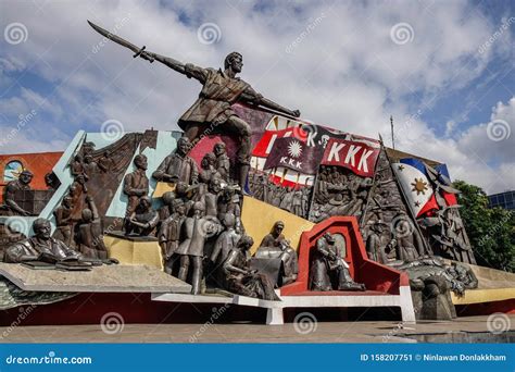 Katipunan KKK Monument stock image. Image of hero, landmark - 158207751